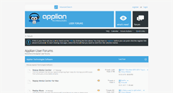 Desktop Screenshot of forum.applian.com